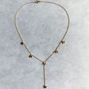 Dripping Star Y Necklace