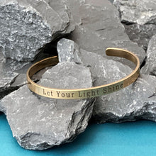 Load image into Gallery viewer, Positive Quote Open Cuff Bangles Bracelets
