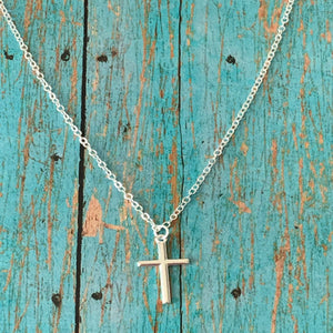 Minimalist Cross Necklace - Silver or Gold