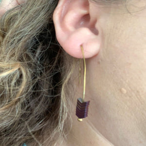 Stone Arrowhead Earrings