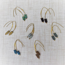 Load image into Gallery viewer, Stone Arrowhead Earrings
