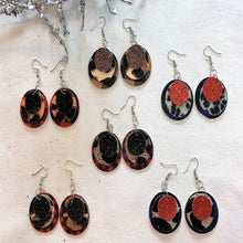 Load image into Gallery viewer, Hear Me Roar 3 Layer Circle Faux Leather Earrings
