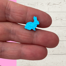 Load image into Gallery viewer, Minimalist Easter Blue Bunny Earrings

