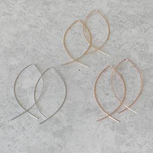 Sassy Fish Hoops (Gold, Silver and Rose Gold opitions)