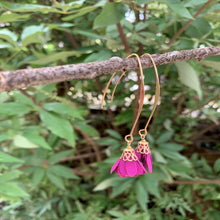 Load image into Gallery viewer, Charming Bohemian Hook Flower Tassel Earrings
