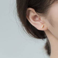 Load image into Gallery viewer, Gorgeous Bar Sterling Silver Rhinestone Stud Earring (Gold &amp; Silver)
