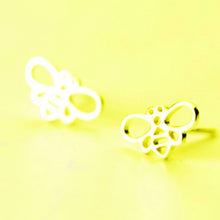 Load image into Gallery viewer, Bee Minimalist Stud Earrings (Gold &amp; Silver Options)
