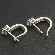 Load image into Gallery viewer, Brilliant Sterling Silver Huggie Earrings
