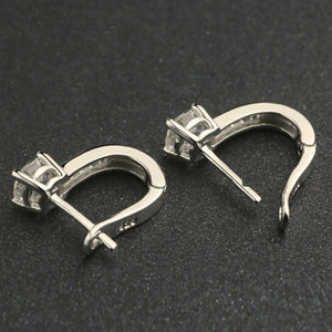 Brilliant Sterling Silver Huggie Earrings