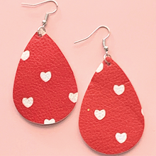Load image into Gallery viewer, Red Valentine Themed Teardrop
