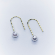 Load image into Gallery viewer, Hook Pearl Sterling Silver Earrings
