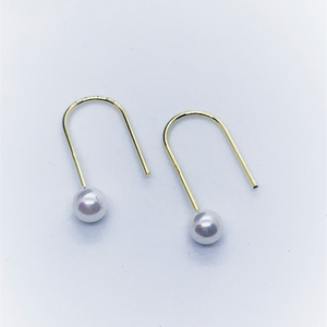 Hook Pearl Sterling Silver Earrings