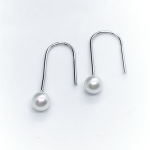 Hook Pearl Sterling Silver Earrings