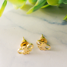 Load image into Gallery viewer, Bee Minimalist Stud Earrings (Gold &amp; Silver Options)
