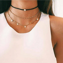 Load image into Gallery viewer, Boho Multi-layer Choker Clavicle Pendant Necklace
